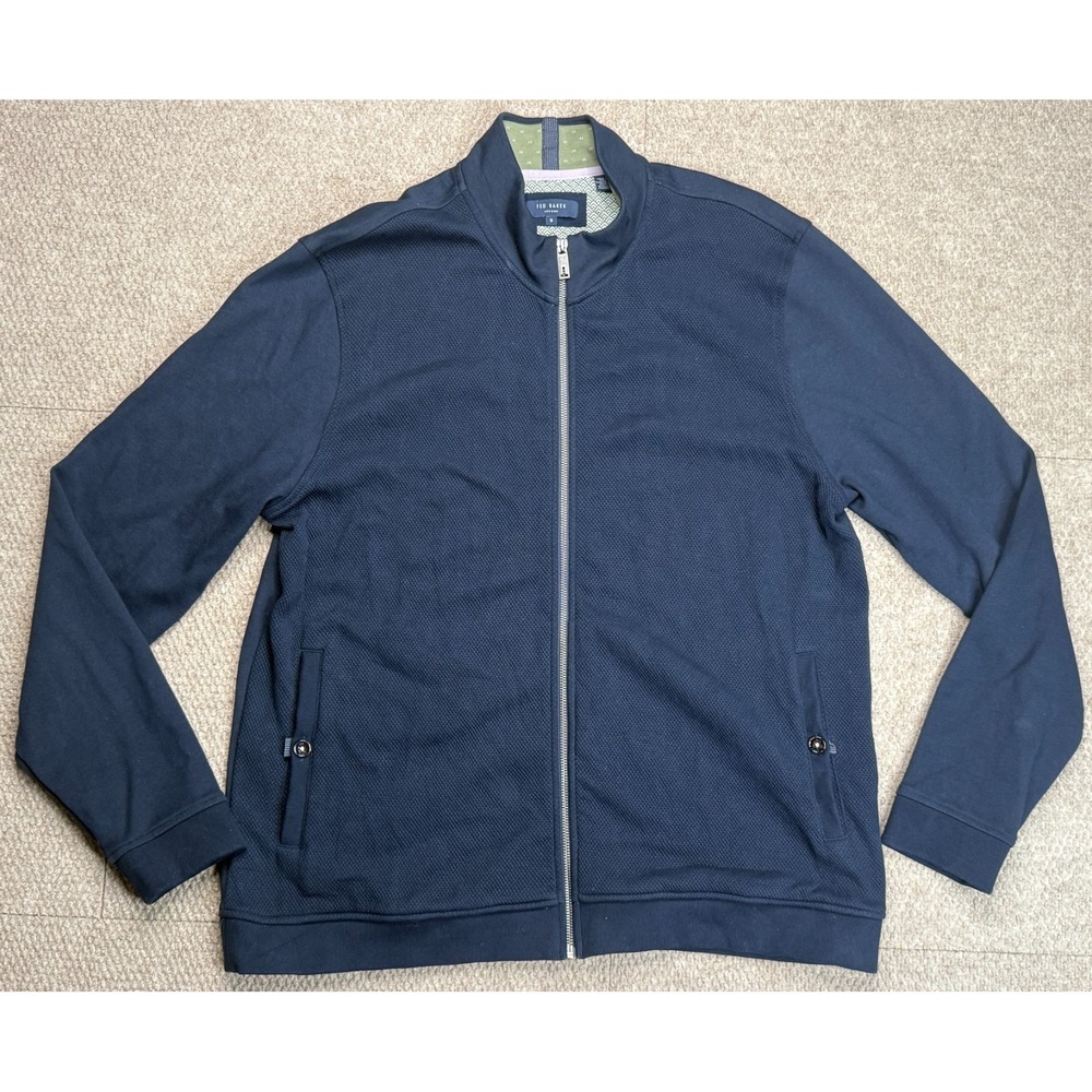 Ted Baker London Men's Full Zip Long Sleeve Black Jacket Size 6‎